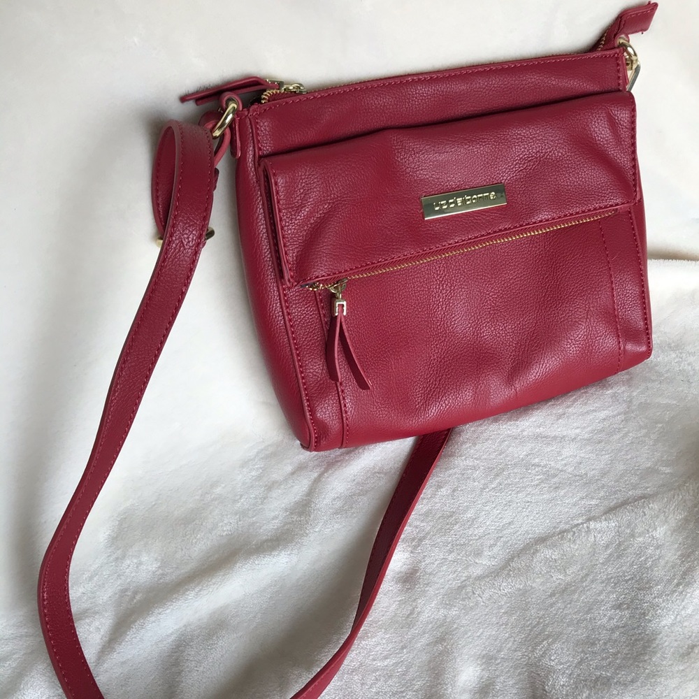 Liz Claiborne Red Crossbody Bag  -  Brand New